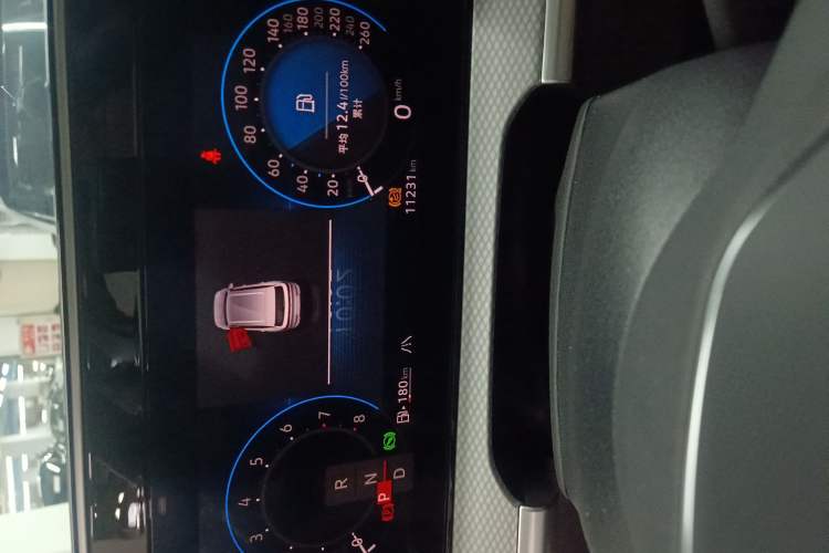 Used Volkswagen Tavendor 2023 380TSI Four-Wheel Drive R-Line Cruise Edition Odometer Close Up