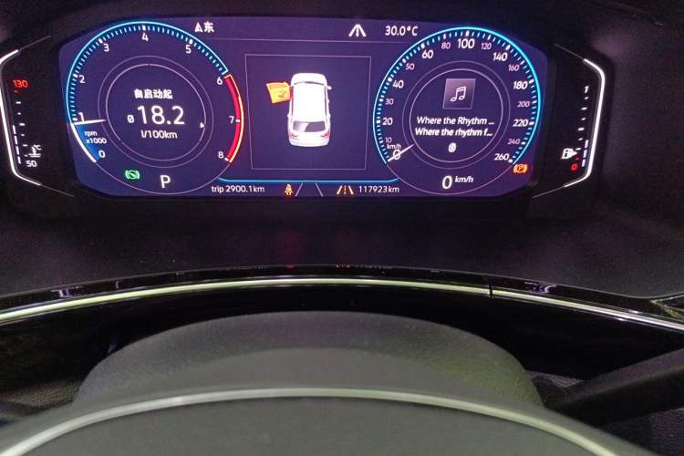 Used Volkswagen Tayron 2019 380TSI Four-Wheel Drive Flagship Model China VI Standard Odometer Close Up