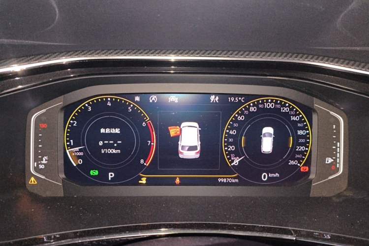 Used Volkswagen Tayron 2019 380TSI Four-Wheel Drive Prestige Model China VI Standard Instrument Cluster