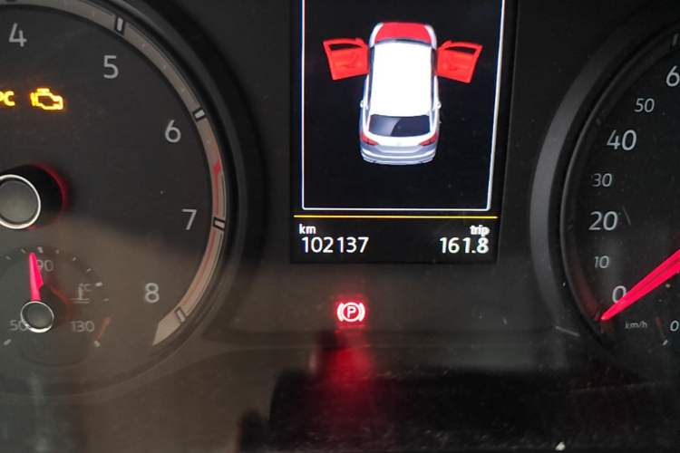 Used Volkswagen Tayron 2019 330TSI Two-Wheel-Drive Luxury Version China V Emission Standard Odometer Close Up