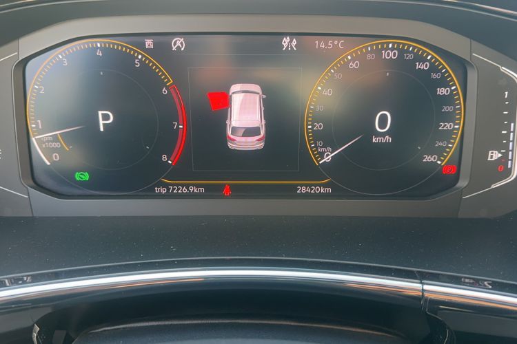 Used Volkswagen Tayron 2019 380TSI All-Wheel Drive R-Line China V-standard Odometer Close Up