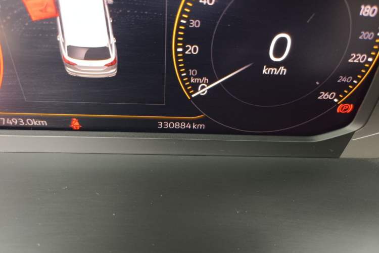Used Volkswagen Tayron 2019 380TSI Four-Wheel Drive R-Line China VI-standard Odometer Close Up