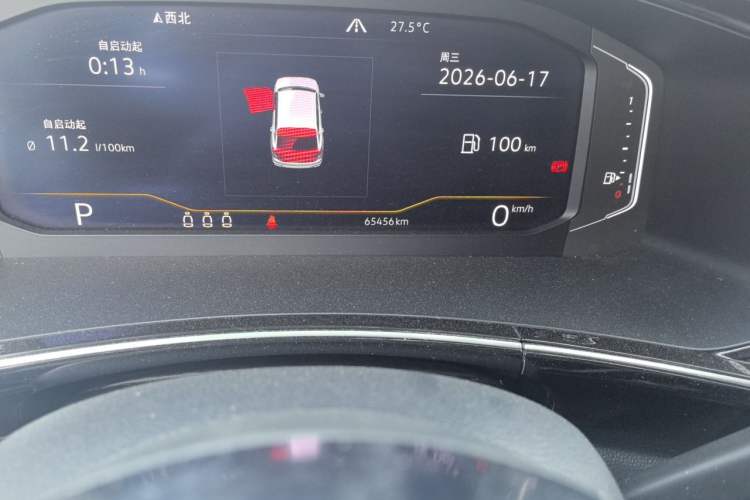Used Volkswagen Tayron 2019 380TSI Four-Wheel Drive R-Line China VI-standard Odometer Close Up