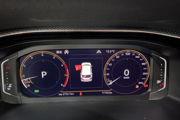 Used Volkswagen Tayron 2019 380TSI Four-Wheel Drive R-Line China VI-standard Odometer Close Up