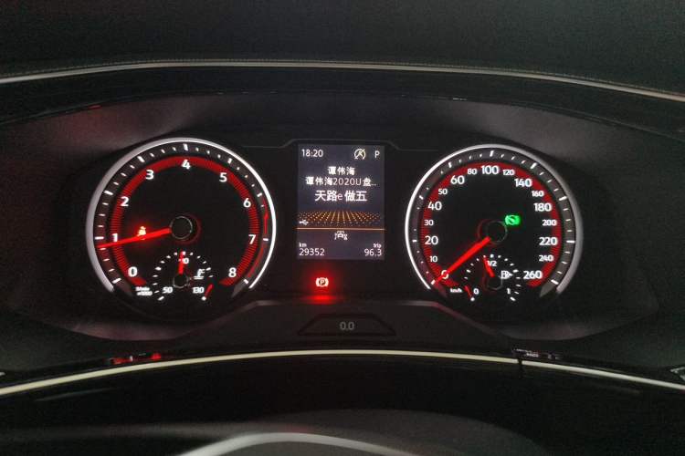 Used Volkswagen Tayron 2020 330TSI Two-Wheel Drive Luxury Smart Connectivity Version Instrument Cluster