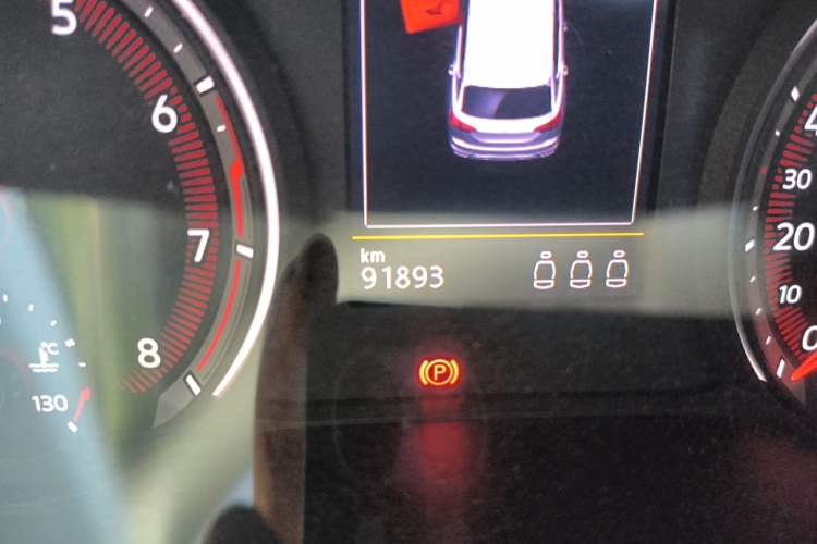 Used Volkswagen Tayron 2020 280TSI Two-Wheel Drive Luxury Connect Edition Odometer Close Up