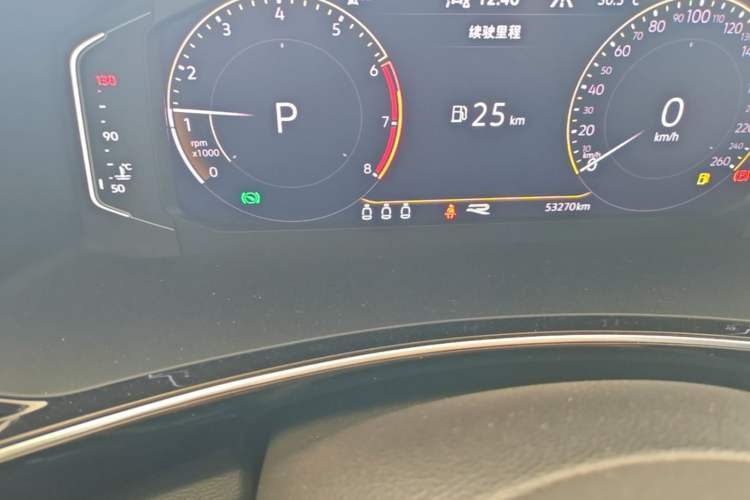 Used Volkswagen Tayron 2020 380TSI All-Wheel Drive R-Line Connected Version Odometer Close Up