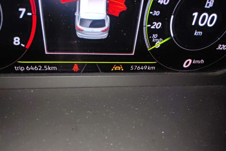 Used Volkswagen Tayron 2020 380TSI Four-Wheel Drive Luxury Connect Pro Edition Odometer Close Up