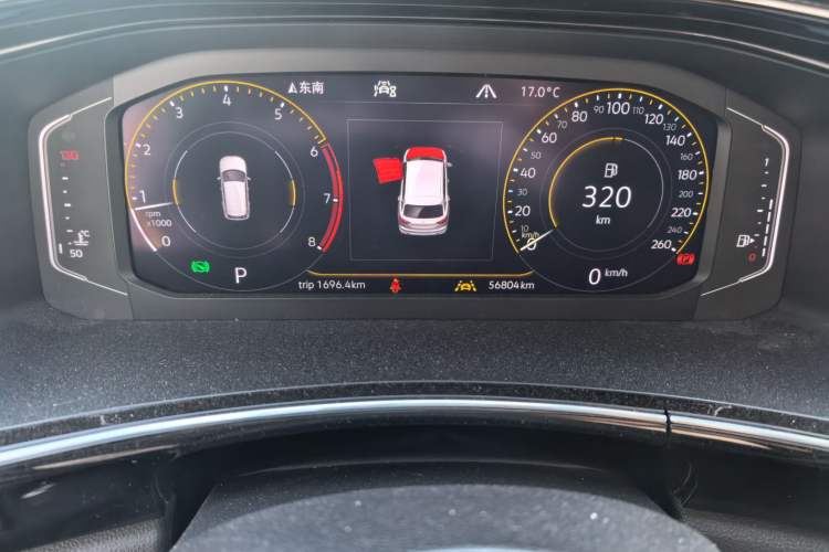 Used Volkswagen Tayron 2020 330TSI Two-Wheel Drive Luxury Connected Pro Edition Odometer Close Up