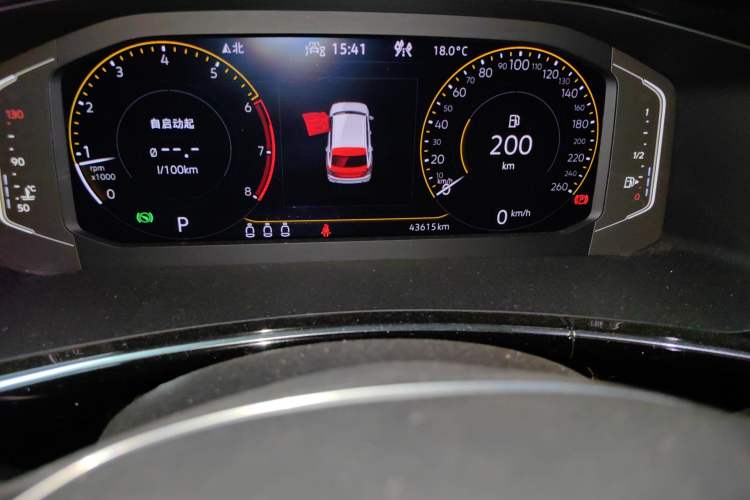 Used Volkswagen Tayron 2021 330TSI Two-Wheel Drive Luxury Connected Version Plus Odometer Close Up