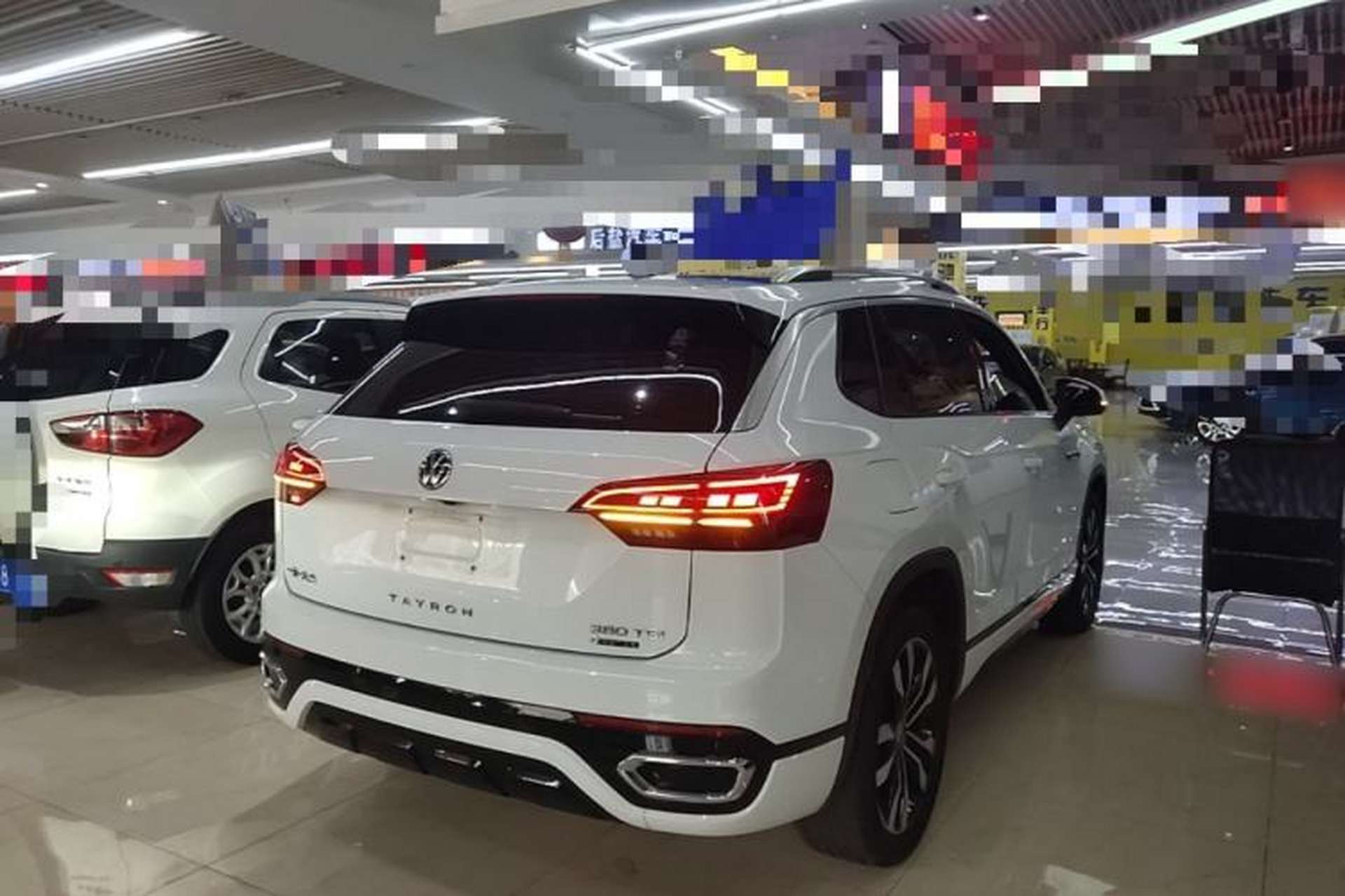 Used Volkswagen Tayron 2021 380TSI All-Wheel Drive R-Line Connected Version Rear Right 45 Deg