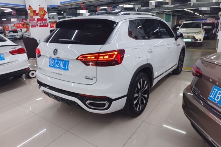 Used Volkswagen Tayron 2021 380TSI All-Wheel Drive R-Line Connected Version Rear Right 45 Deg