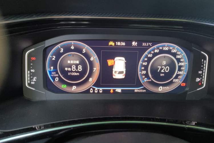 Used Volkswagen Tayron 2022 380TSI Four-Wheel Drive R-Line Connected Version Instrument Cluster