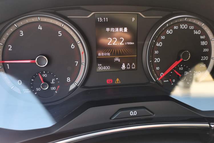 Used Volkswagen Tayron 2022 280TSI Two-Wheel Drive Luxury Smart Connectivity Version Odometer Close Up