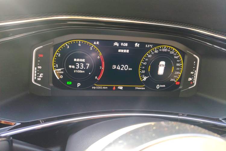 Used Volkswagen Tayron 2022 380TSI Four-Wheel Drive R-Line Connected Version Instrument Cluster
