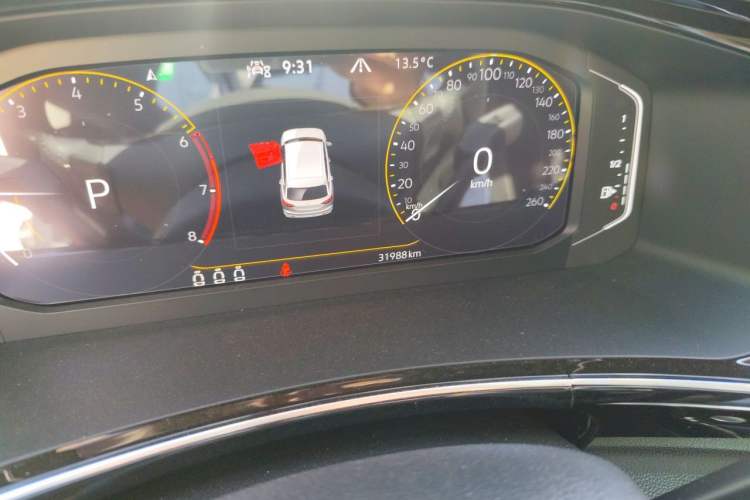 Used Volkswagen Tayron 2022 380TSI Four-Wheel Drive Luxury Connected Pro Version Odometer Close Up