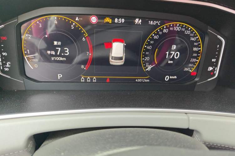 Used Volkswagen Tayron 2023 280TSI Two-Wheel-Drive Luxury Plus Advanced Version Odometer Close Up