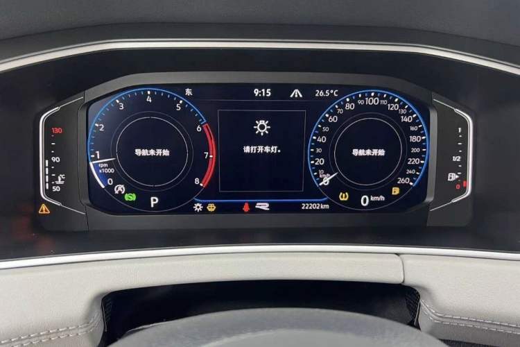 Used Volkswagen Tayron 2023 380TSI Four-Wheel Drive R-Line Pro Smart Edition Odometer Close Up
