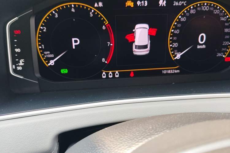 Used Volkswagen Tayron 2023 300TSI Two-Wheel-Drive Luxury Plus Advanced Edition Odometer Close Up