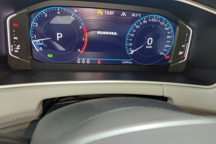 Used Volkswagen Tayron 2023 380TSI Four-Wheel Drive R-Line High-Energy Version Odometer Close Up