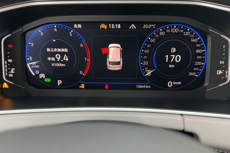 Used Volkswagen Tayron 2023 Revised Version 380TSI All-Wheel Drive R-Line High-Energy Edition Odometer Close Up