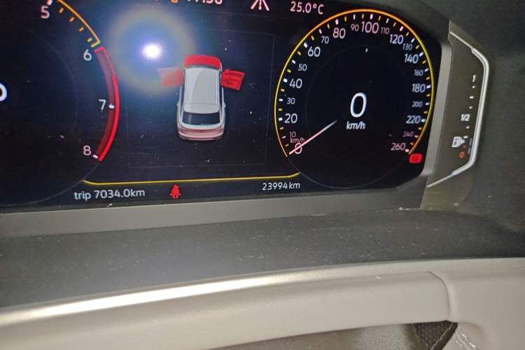 Used Volkswagen Tayron 2024 300TSI Two-Wheel-Drive Luxury Plus Advanced Version Odometer Close Up