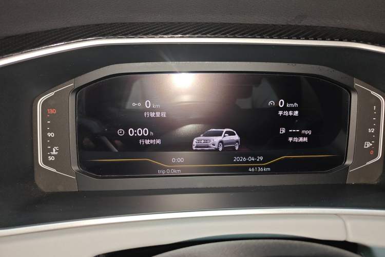 Used Volkswagen Tayron 2024 300TSI Two-Wheel-Drive Luxury Plus Advanced Version Odometer Close Up