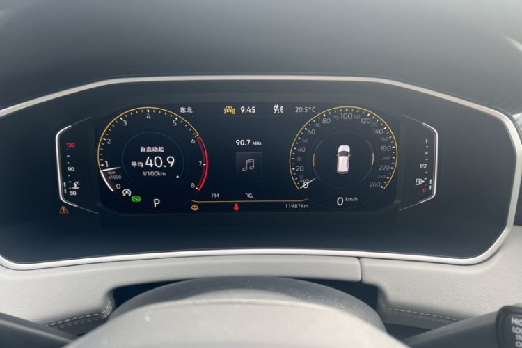 Used Volkswagen Tayron 2024 330TSI Two-Wheel Drive Luxury Plus Advanced Version Odometer Close Up
