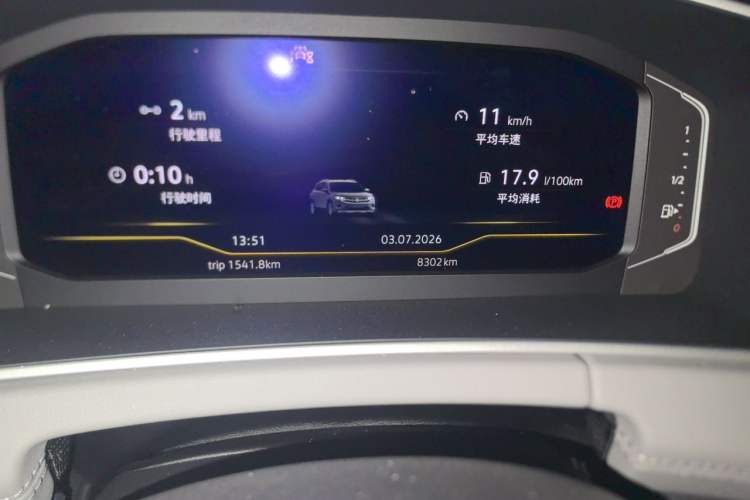 Used Volkswagen Tayron 2025 Zhongxiang Version 300TSI Odometer Close Up