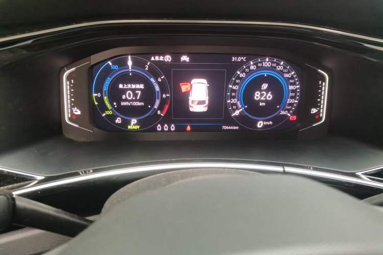 Used Volkswagen Tayron GTE Plug-in Hybrid 2020 1.4T Luxury Model Odometer Close Up