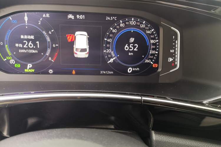 Used Volkswagen Tayron GTE Plug-in Hybrid 2022 1.4T Luxury Edition Odometer Close Up