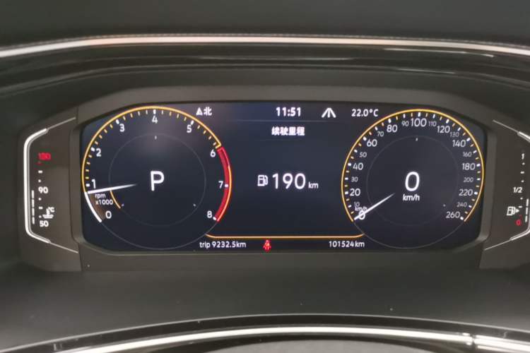 Used Volkswagen Tayron X 2020 330TSI Two-Wheel Drive Luxury Smart Connectivity Version Instrument Cluster