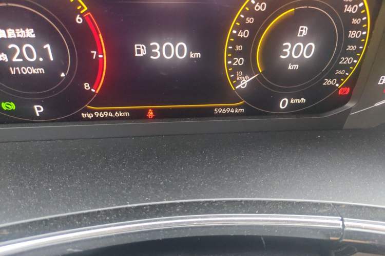 Used Volkswagen Tayron X 2020 330TSI Two-Wheel Drive Luxury Smart Connectivity Version Odometer Close Up