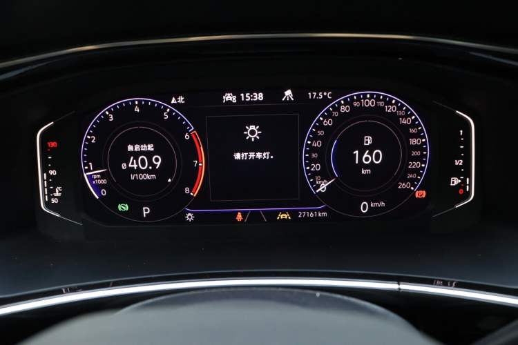 Used Volkswagen Tayron X 2020 380TSI Four-Wheel Drive Flagship Smart Connectivity Version Odometer Close Up