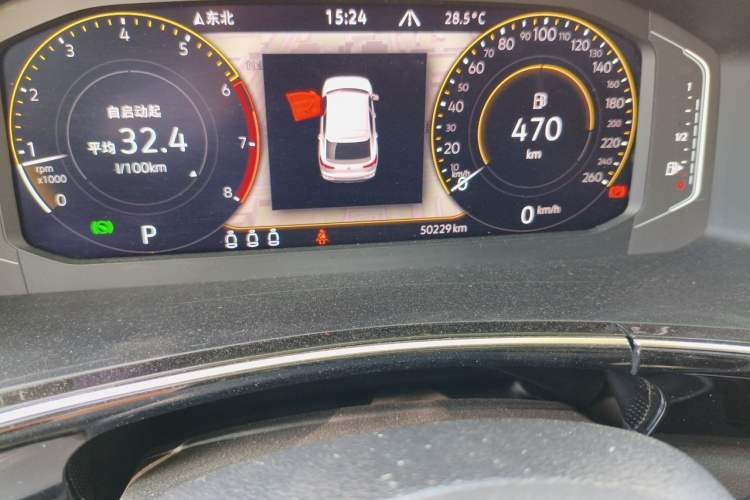 Used Volkswagen Tayron X 2020 330TSI Two-Wheel Drive Luxury Smart Connectivity Version Odometer Close Up