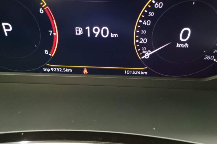 Used Volkswagen Tayron X 2020 330TSI Two-Wheel Drive Luxury Smart Connectivity Version Odometer Close Up