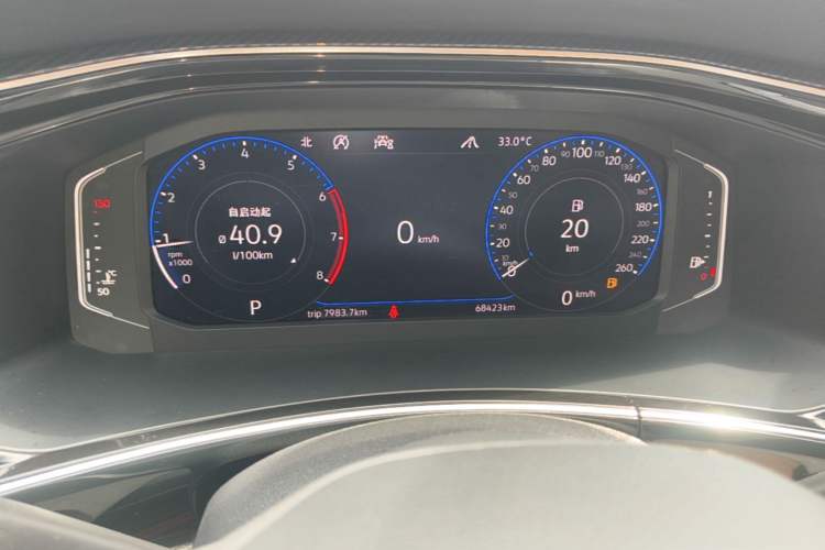 Used Volkswagen Tayron X 2020 380TSI Four-Wheel Drive Prestige Connected Version Instrument Cluster