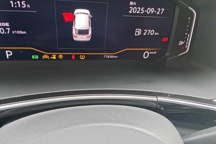 Used Volkswagen Tayron X 2020 380TSI Four-Wheel Drive Dynamic Connect Edition Odometer Close Up