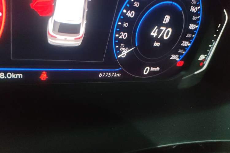 Used Volkswagen Tayron X 2020 380TSI Four-Wheel Drive Prestige Connected Version Odometer Close Up