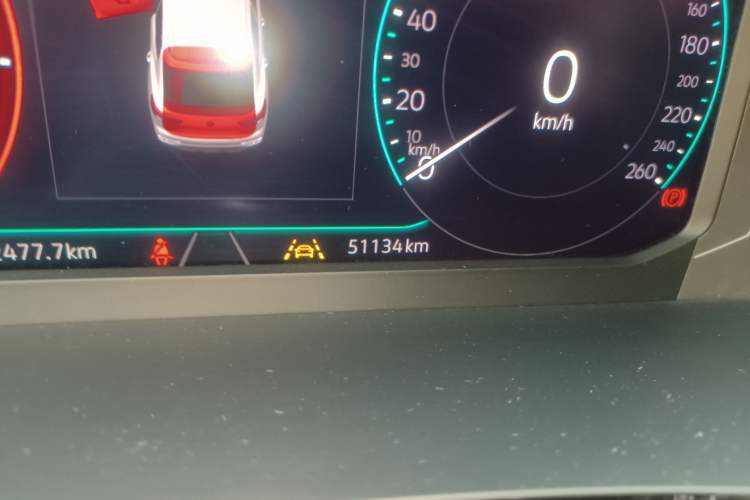 Used Volkswagen Tayron X 2020 380TSI Four-Wheel Drive Flagship Smart Connectivity Version Odometer Close Up