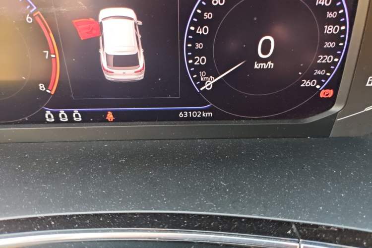 Used Volkswagen Tayron X 2020 380TSI Four-Wheel Drive Flagship Smart Connectivity Version Odometer Close Up