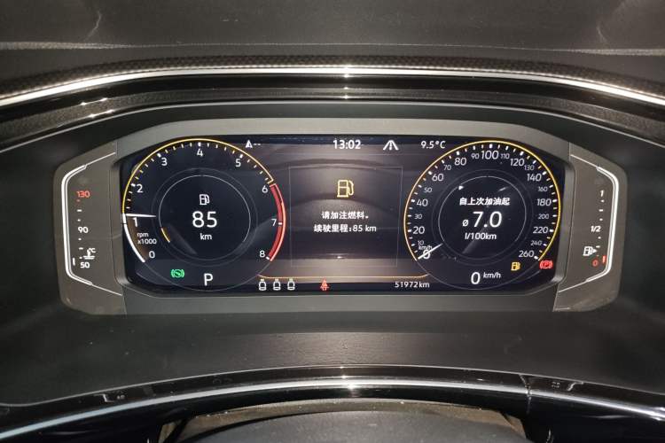Used Volkswagen Tayron X 2020 330TSI Two-Wheel Drive Luxury Smart Connectivity Version Instrument Cluster