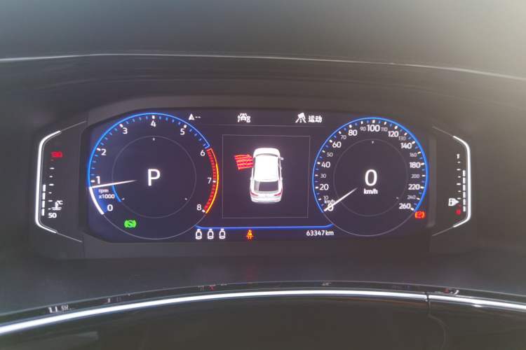 Used Volkswagen Tayron X 2020 330TSI Two-Wheel Drive Flagship Smart Connectivity Version Instrument Cluster