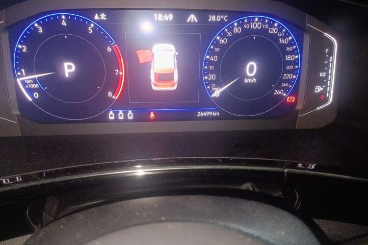 Used Volkswagen Tayron X 2020 330TSI Two-Wheel Drive Luxury Smart Connectivity Version Odometer Close Up