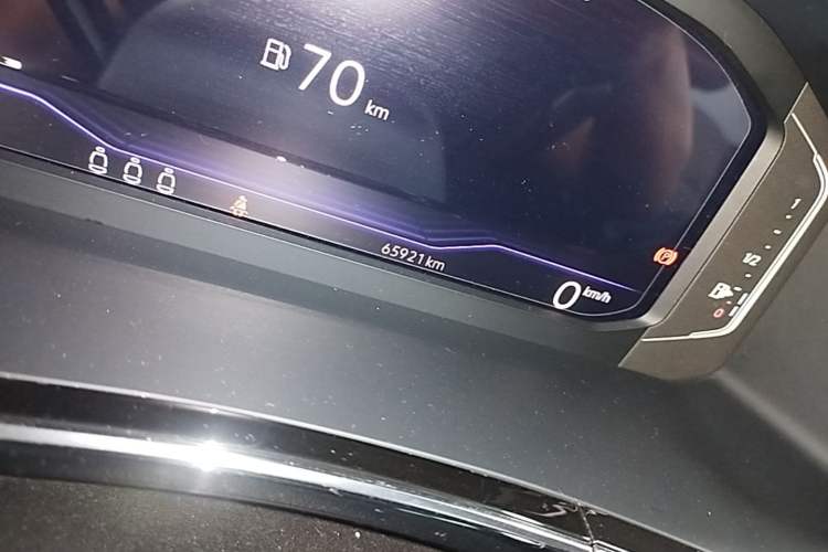 Used Volkswagen Tayron X 2020 380TSI Four-Wheel Drive Flagship Smart Connectivity Version Odometer Close Up