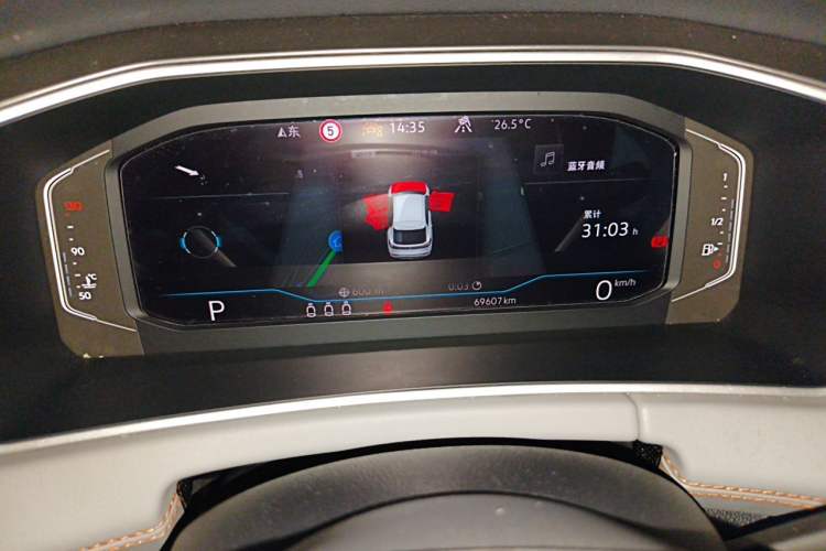 Used Volkswagen Tayron X 2023 380TSI Four-Wheel Drive Flagship Smart Edition Odometer Close Up