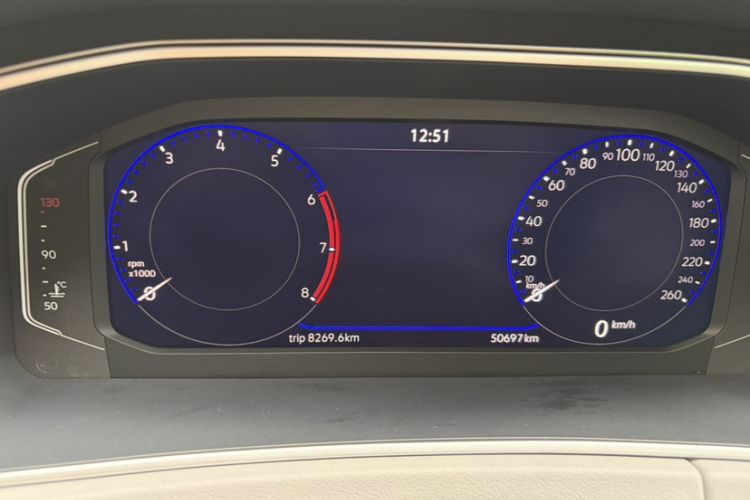 Used Volkswagen Tayron X 2023 330TSI Two-Wheel-Drive Flagship Smart Edition Odometer Close Up