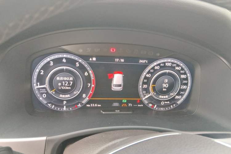 Used Volkswagen Teramont 2017 530 V6 Four-Wheel Drive Flagship Edition Instrument Cluster