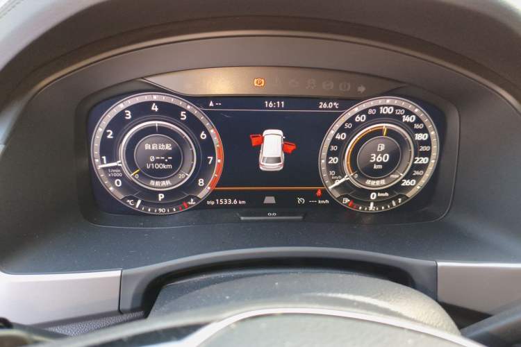 Used Volkswagen Teramont 2017 330TSI Two-Wheel-Drive Flagship Edition Instrument Cluster
