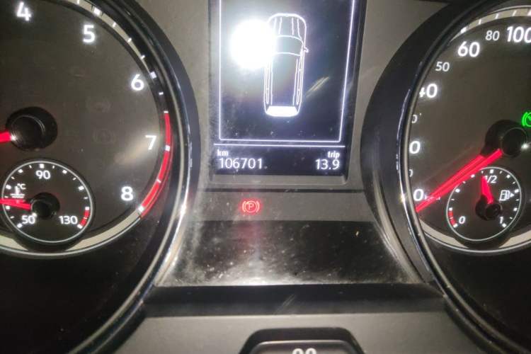 Used Volkswagen Teramont 2017 380TSI Four-Wheel Drive Luxury Edition Odometer Close Up